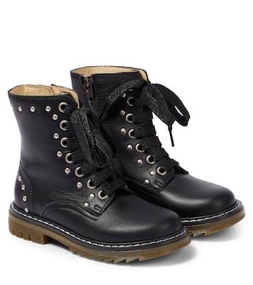 Sid Hi Stud leather ankle boots | Pom d'Api