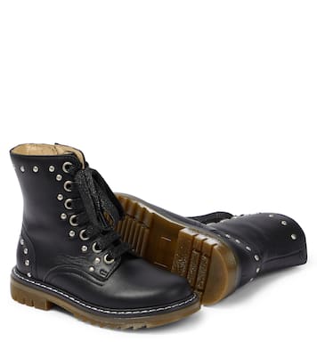Sid Hi Stud leather ankle boots | Pom d'Api