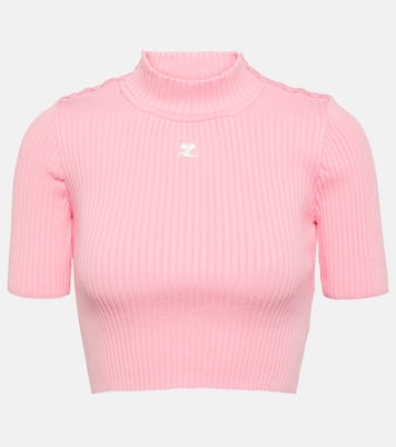 Jersey cropped acanalado | Courrèges