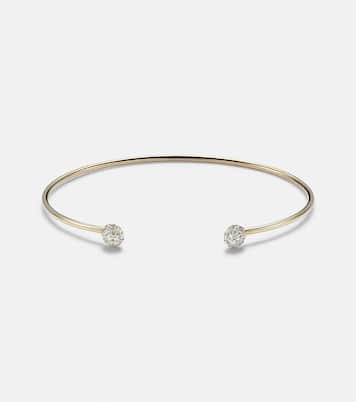 Bracelet Dainty Mirror Ball en or 10 ct et diamants | Stone and Strand