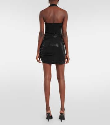 Cayla ruched lamé minidress | Norma Kamali