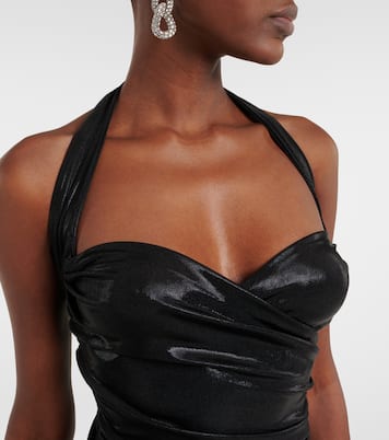 Cayla ruched lamé minidress | Norma Kamali