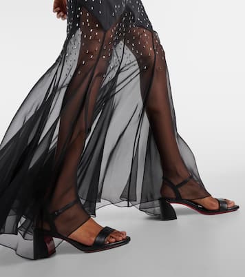 Sandales Miss Jane 55 en cuir | Christian Louboutin