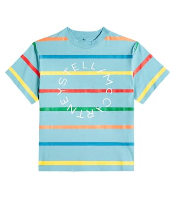 스트라이프 코튼 저지 티셔츠 | Stella McCartney Kids