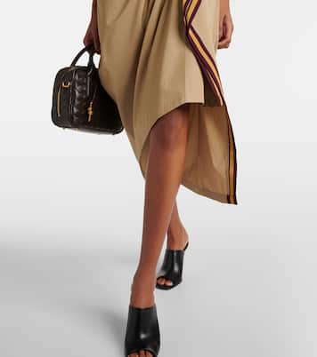 Vestido midi de algodón fruncido | Dries Van Noten