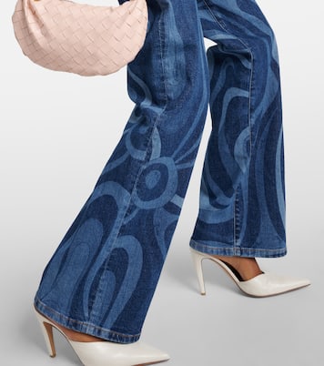 Jeans rectos Marmo de tiro alto | Pucci
