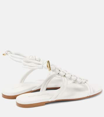 Capua braided leather gladiator sandals | Gianvito Rossi