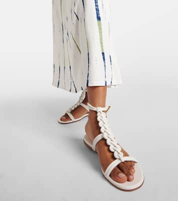 Capua braided leather gladiator sandals | Gianvito Rossi