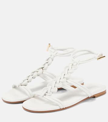 Capua braided leather gladiator sandals | Gianvito Rossi