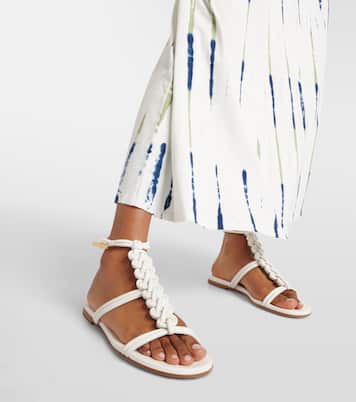 Capua braided leather gladiator sandals | Gianvito Rossi