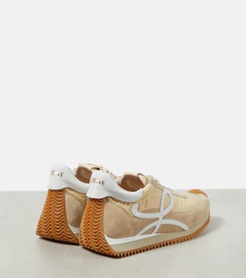 Paula's Ibiza Flow Runner suede-trimmed sneakers | Loewe