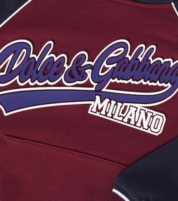 Sudadera con capucha de algodón con logo | Dolce&Gabbana Kids