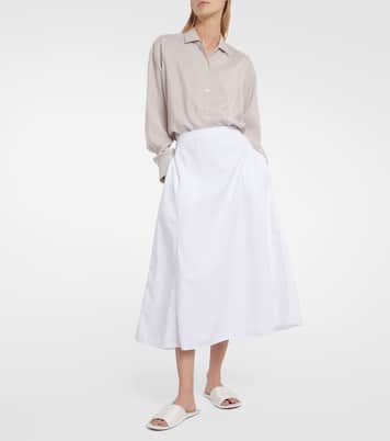 Falda midi Fleur de algodón | The Row