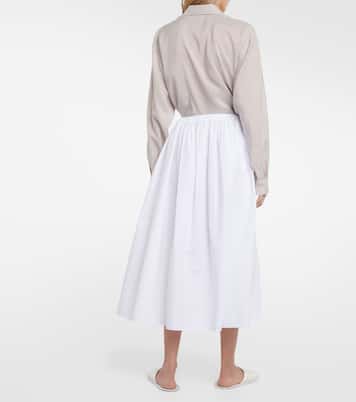 Falda midi Fleur de algodón | The Row