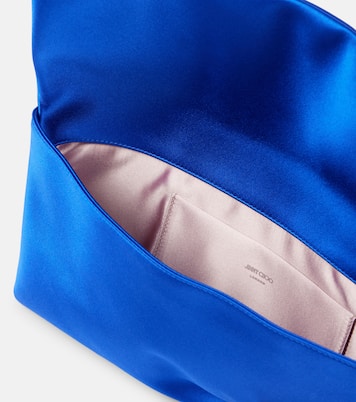Clutch Zandra in raso con cristalli | Jimmy Choo