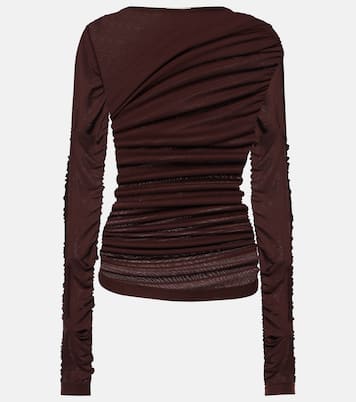 Top drapeado Tania de jersey | Agolde