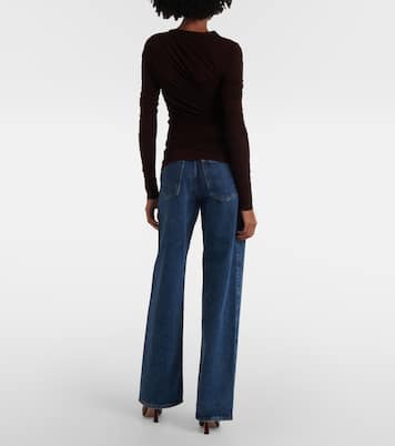 Top drapeado Tania de jersey | Agolde
