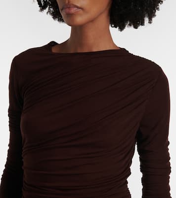 Top drapeado Tania de jersey | Agolde