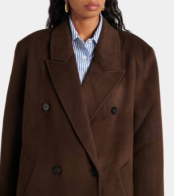 Gaia double-breasted wool-blend coat | The Frankie Shop