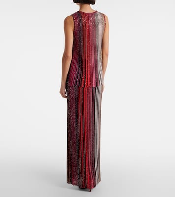 Top aus Stick mit Pailletten | Missoni