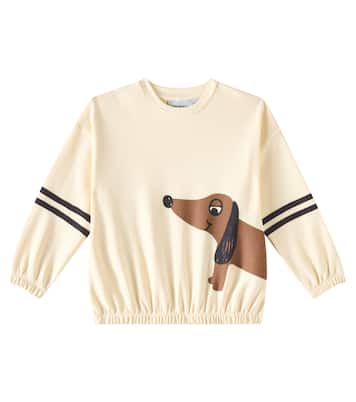 Felpa Dog in cotone a righe | Mini Rodini