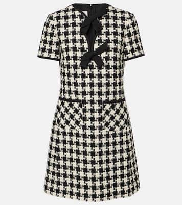 Abito corto in tweed pied-de-poule | Valentino