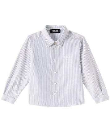 Camisa Medusa de algodón a rayas | Versace Kids