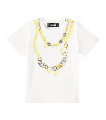 T-shirt in cotone con stampa | Versace Kids