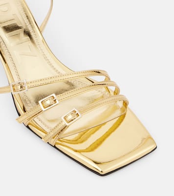 Sandalen Teresa 60 aus Metallic-Leder | Souliers Martinez