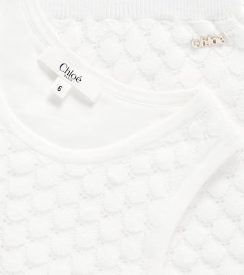 Cotton top and shorts set | Chloé Kids