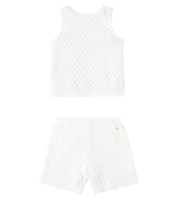 Cotton top and shorts set | Chloé Kids
