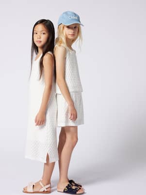 Cotton top and shorts set | Chloé Kids
