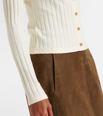 Cardigan in maglia a coste | Vince