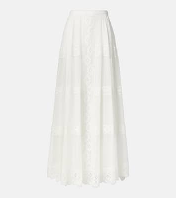 Falda larga Malti de algodón y seda | Ralph Lauren Collection