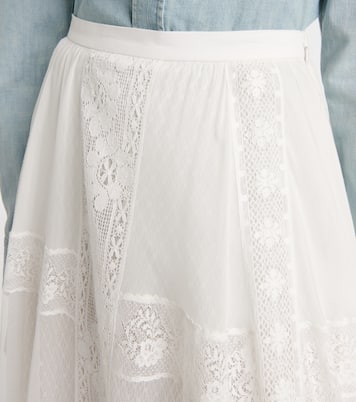 Falda larga Malti de algodón y seda | Ralph Lauren Collection
