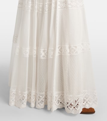 Falda larga Malti de algodón y seda | Ralph Lauren Collection