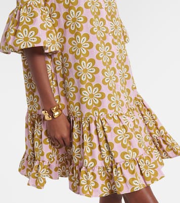 Choux floral cotton poplin shirt dress | La DoubleJ