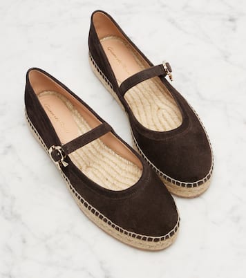 Elda suede espadrilles Mary Jane flats | Gianvito Rossi