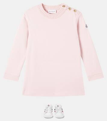 Vestido de algodón adornado | Moncler Enfant
