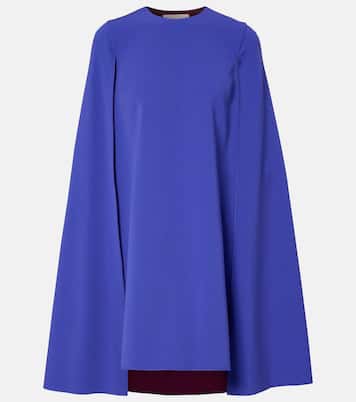 Twiggy caped crêpe cocktail dress | Roksanda