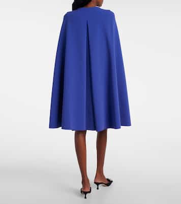 Twiggy caped crêpe cocktail dress | Roksanda