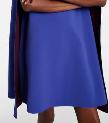 Twiggy caped crêpe cocktail dress | Roksanda