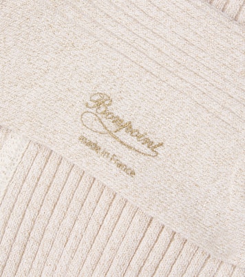 Cotton-blend lamé knee-high tights | Bonpoint