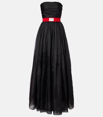 Belted silk organza bustier gown | Givenchy