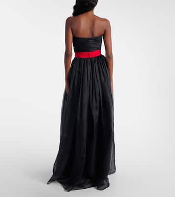 Belted silk organza bustier gown | Givenchy