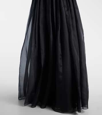 Belted silk organza bustier gown | Givenchy