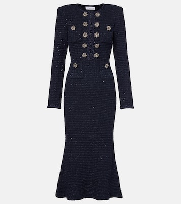 Bouclé midi dress | Self-Portrait