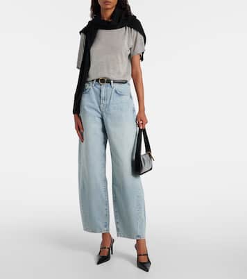 Twisted Bonnie mid-rise barrel jeans | 7 For All Mankind