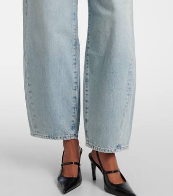 Twisted Bonnie mid-rise barrel jeans | 7 For All Mankind