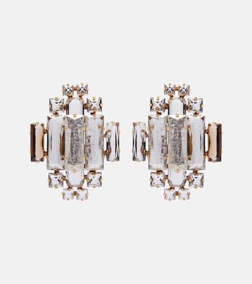 Orecchini a clip con cristalli | Saint Laurent